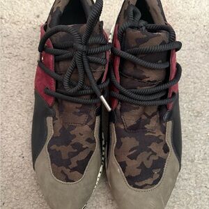 Steve Madden Camouflage and Red Sneakers
